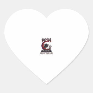 Pegatina En Forma De Corazón Escobas Aficionados Motocicleta Segador Sombrío Ha