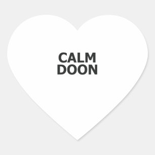 Pegatina En Forma De Corazón Escocia, acento escocés, dice tierno doon escocés