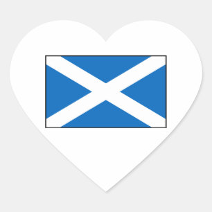 Pegatina En Forma De Corazón Escocia - bandera escocesa