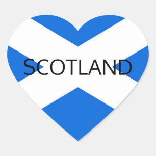 Pegatina En Forma De Corazón Escocia Bandera escocesa stkcn