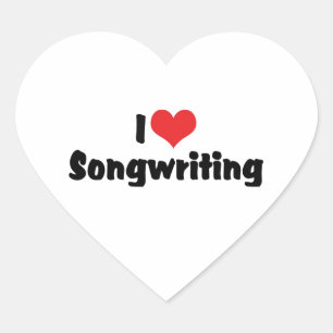 Pegatina En Forma De Corazón Escritura de canciones - Compositor Músico