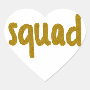Pegatina En Forma De Corazón Escuadrón