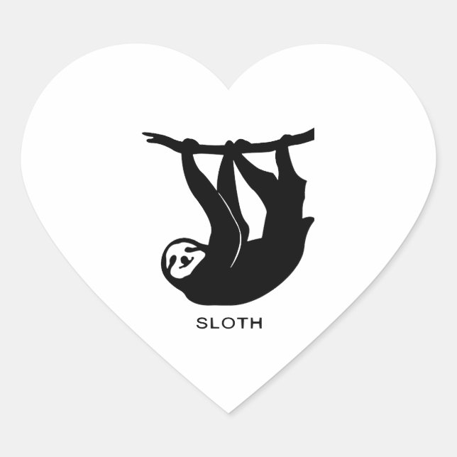 Pegatina En Forma De Corazón Eslogan (Anverso)