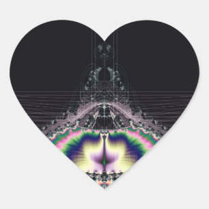 Pegatina En Forma De Corazón Espacio mágico