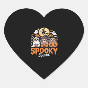 Pegatina En Forma De Corazón Espeluznantes lemas de horror para brujas de Hallo