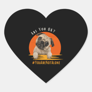 Pegatina En Forma De Corazón ¿Estás bien (Youarenotalone)?
