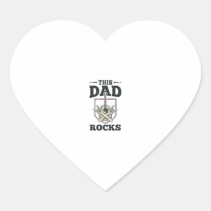Pegatina En Forma De Corazón Este Papá es Genial Diseño de Camiseta para Papá c