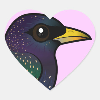Pegatina En Forma De Corazón Estelar europeo Birdorable