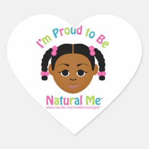 Pegatina En Forma De Corazón ¡Estoy orgulloso de ser natural de mí!