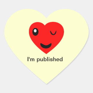 Pegatina En Forma De Corazón Estoy publicado