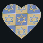 Pegatina En Forma De Corazón Estrella Judaica De David Metalizado Gold Blue<br><div class="desc">Está viendo la colección de diseño de Lee Hiller. Coleccionista,  ropa,  regalos y objetos de colección Lee Hiller Photography o colección de arte digital. Puedes ver su fotografía de la naturaleza en http://HikeOurPlanet.com/ y seguir su blog de senderismo dentro del Parque Nacional de Hot Springs.</div>