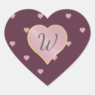 Pegatina En Forma De Corazón Estrellas en el corazón en Pegatina de puertos