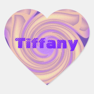 Pegatina En Forma De Corazón Etiquetas de nombres