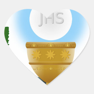 Pegatina En Forma De Corazón eucarista