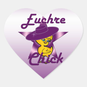 Pegatina En Forma De Corazón Euchre Chick #9
