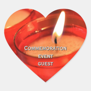 Pegatina En Forma De Corazón evento de conmemoración