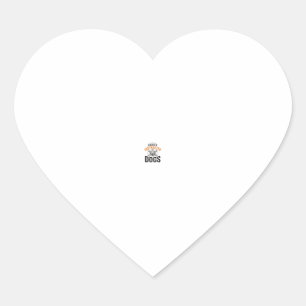 Pegatina En Forma De Corazón Fácilmente Distraído Por Perros Diseño Vintage Ama