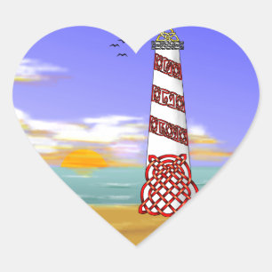 Pegatina En Forma De Corazón Faro
