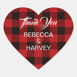 Pegatina En Forma De Corazón favor de bodas rústicas de invierno con mantas de