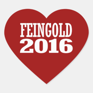 PEGATINA EN FORMA DE CORAZÓN FEINGOLD 2016
