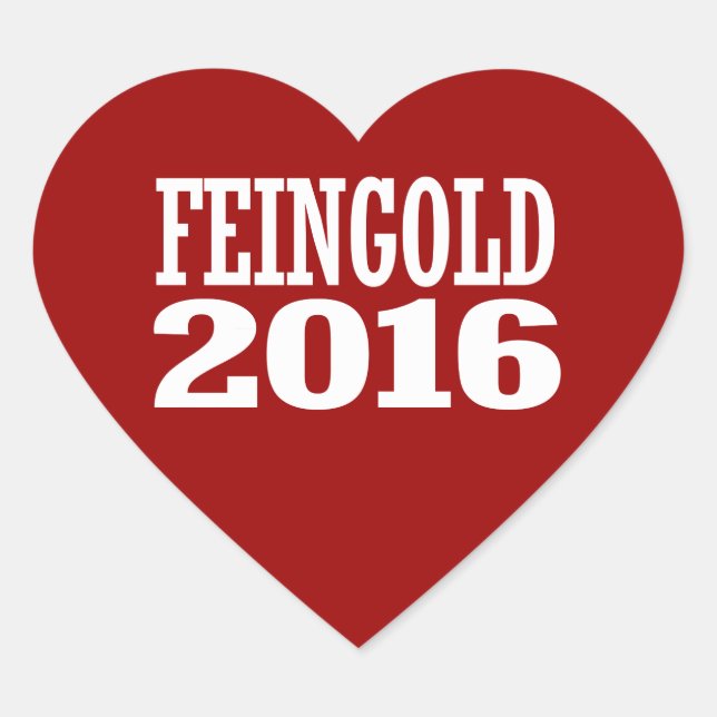 PEGATINA EN FORMA DE CORAZÓN FEINGOLD 2016 (Anverso)