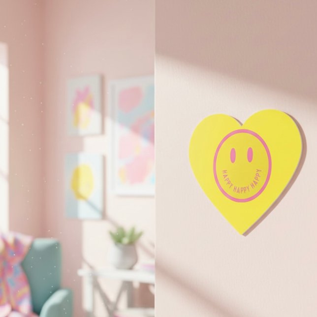 Pegatina En Forma De Corazón Feliz (Subido por el creador)
