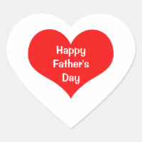 Feliz Día de los Padres Personalizado Blanco Rojo 