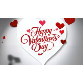 Pegatina En Forma De Corazón Feliz Día de San Valentín