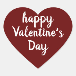 Pegatina En Forma De Corazón Feliz día de San Valentín, amor