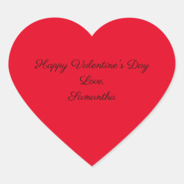 Pegatina En Forma De Corazón Feliz Día de San Valentín, la personalización de l