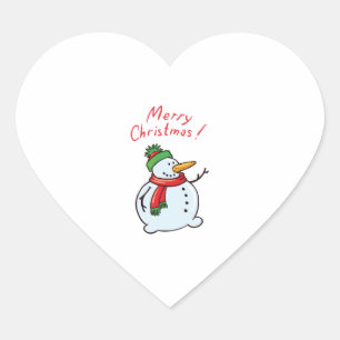 Pegatina En Forma De Corazón feliz navidad