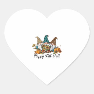 Pegatina En Forma De Corazón Feliz otoño y todas las camisas de calabaza de leo