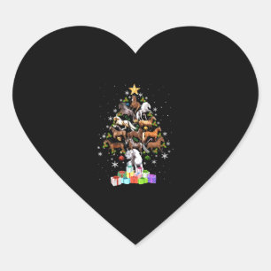 Pegatina En Forma De Corazón feliz regalo de árbol de navidad para hombres muje