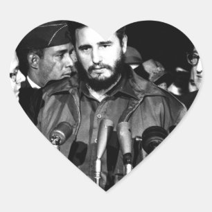 Pegatina En Forma De Corazón Fidel Castro 1959
