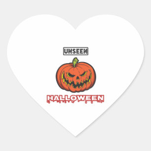 Pegatina En Forma De Corazón Fiesta de Halloween