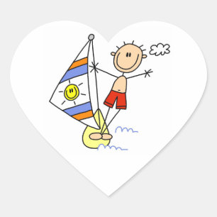 Pegatina En Forma De Corazón Figura de palo parasol