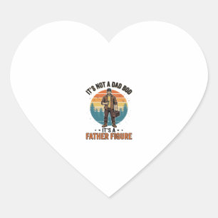 Pegatina En Forma De Corazón Figura Paterna Divertida Diseño de Camiseta con Hu