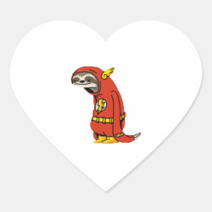 Pegatina En Forma De Corazón Flash Sloth