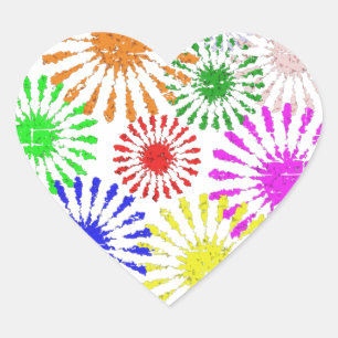 Pegatina En Forma De Corazón Flor en problemas