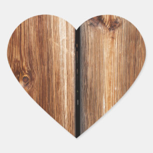 Pegatina En Forma De Corazón Fondo de madera de la puerta del antiguo granero