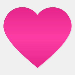 Pegatina En Forma De Corazón Fondo degradado rosa caliente