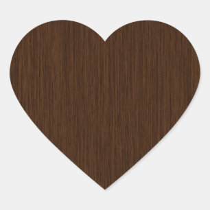 Pegatina En Forma De Corazón Fondo oscuro de madera de gravilla rústica oscura