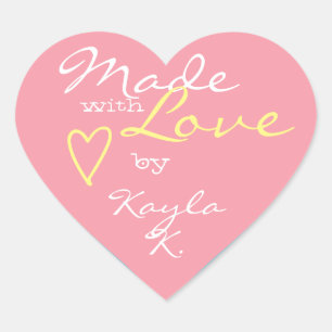 Pegatina En Forma De Corazón Forma cardíaca Marco Pastel Azul rosado hecho con 