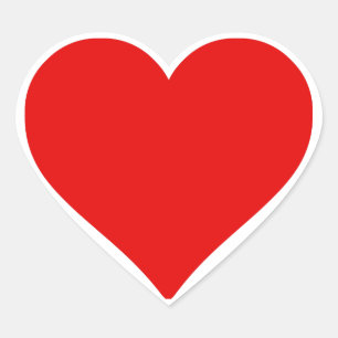 Pegatina En Forma De Corazón Forma de corazón rojo Amor Clásico Minimalismo sim