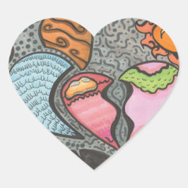 Pegatina En Forma De Corazón Formas del corazón