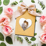 Pegatina En Forma De Corazón Foto boda Gracias<br><div class="desc">¡Tu foto y Gracias! con letras blancas de moda,  estos pequeños pegatinas en forma de corazón son divertidos de usar como sellos para sobres,  como favores de fiesta,  y más.</div>