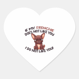 Pegatina En Forma De Corazón Franquicia enojada (chocolate) - Diseño único