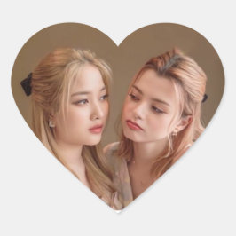 Pegatina En Forma De Corazón Freenbecky Thai GL Ship Couple Sticker