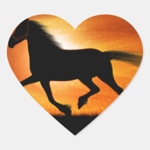 Pegatina En Forma De Corazón Funcionamiento del caballo