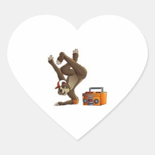 Pegatina En Forma De Corazón Funny la interrupción de Guay Sloth